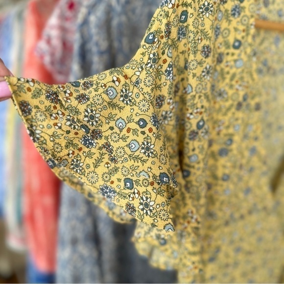 Max Studio wrap maxi dress with short  sleeves, ruffles - Picture 11 of 14